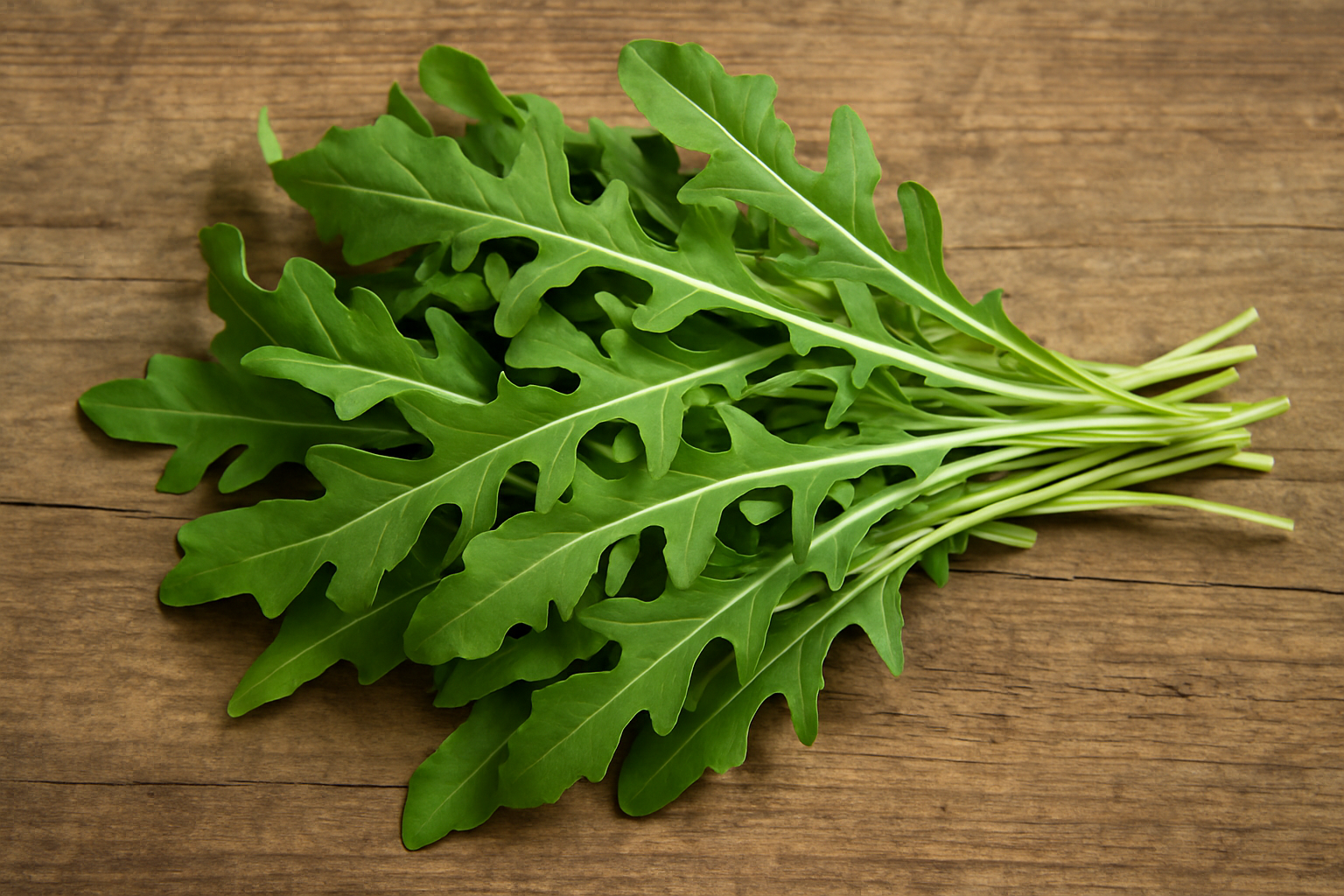 Fresh arugula leaves